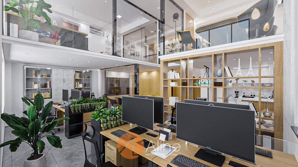 Thiết kế nội thất văn phòng giá rẻ tại Aline Việt Nam