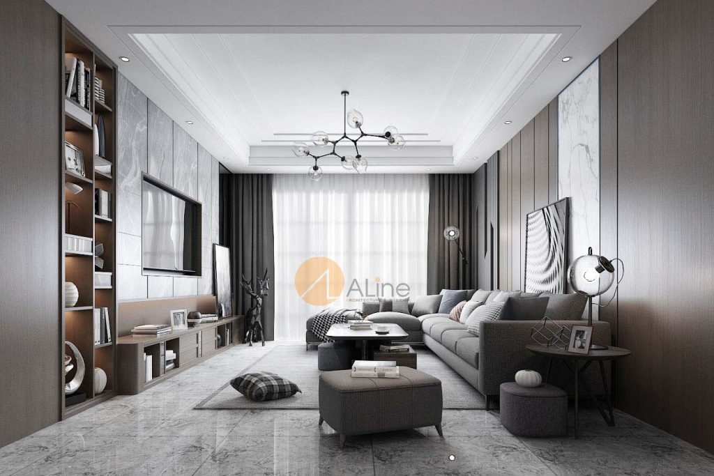 Các nguyên tắc thiết kế nội thất phòng khách chung cư đẹp và ấn tượng