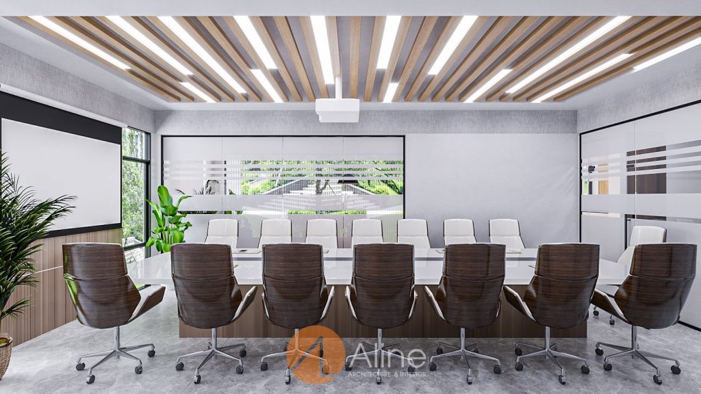 Mẫu thiết kế phòng họp sang trọng của Aline