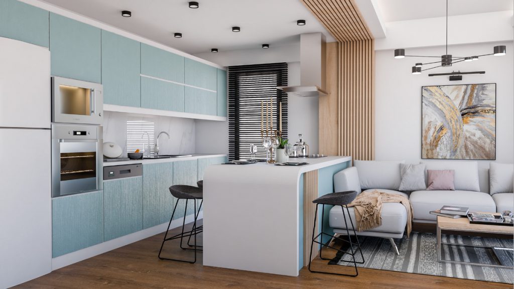 Thiết kế bếp chung cư đẹp và tiện nghi với chi phí hợp lý