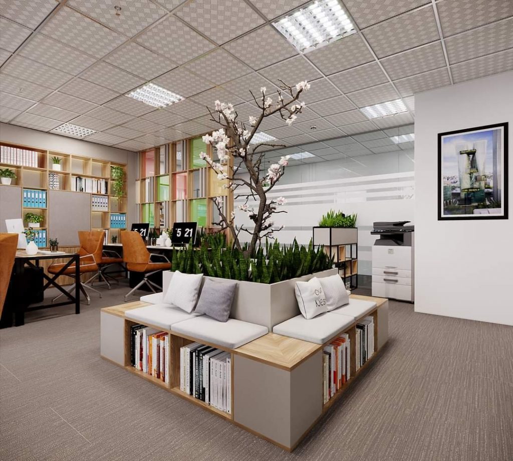 Thiết kế nội thất văn phòng có khu vực thư giãn