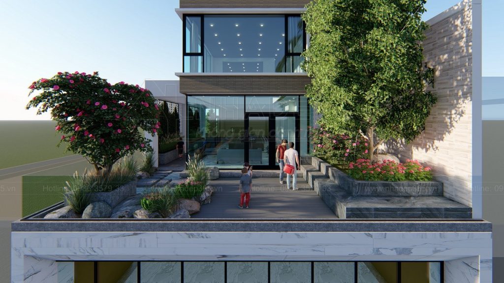 Thiết kế nhà làm văn phòng cho thuê hiện đại năm 2021