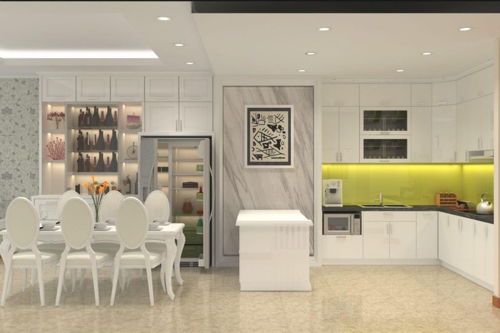 Thiết kế bếp chung cư đẹp và tiện nghi với chi phí hợp lý